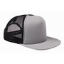 Big Accessories Hats Mens Adjustable Trucker Hat - Steel Grey/Black