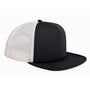 Big Accessories Hats Mens Adjustable Trucker Hat - Black/White
