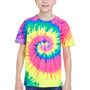 Colortone Youth Short Sleeve Crewneck T-Shirt - Neon Rainbow