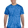 Tie-Dye Mens Short Sleeve Crewneck T-Shirt - Royal Blue