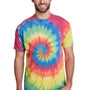 Colortone Mens Burnout Festival Short Sleeve Crewneck T-Shirt - Rainbow