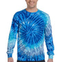 Colortone Mens Long Sleeve Crewneck T-Shirt - Blue Jerry