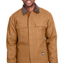 Berne Mens Heritage Duck Water Resistant Chore Full Zip Jacket - Duck Brown