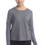 Champion Womens Sport Soft Touch Long Sleeve Crewneck T-Shirt - Heather Grey - Closeout