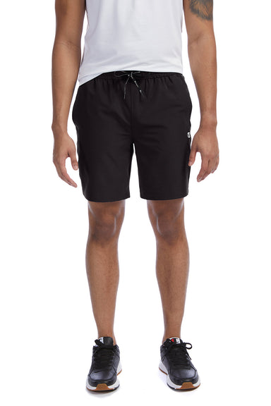 Champion CHP150 Mens Woven City Sport Shorts w/ Pockets Black Model Front