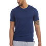 Champion Mens Odor Resistant Short Sleeve Crewneck T-Shirt - Navy Blue - NEW