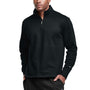 Champion Mens Sport 1/4 Zip Sweatshirt - Black - Closeout
