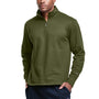 Champion Mens Sport 1/4 Zip Sweatshirt - Fresh Olive Green - Closeout