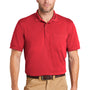CornerStone Mens Industrial Moisture Wicking Short Sleeve Polo Shirt w/ Pocket - Red - Closeout
