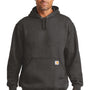 Carhartt Mens Hooded Sweatshirt Hoodie w/ Pouch Pocket - Heather Carbon Grey