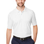 Devon & Jones Mens New Classics Performance Moisture Wicking Short Sleeve Polo Shirt - White - Closeout