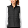 Devon & Jones Womens New Classics Charleston Hybrid Full Zip Vest - Black Melange/Black