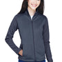 Devon & Jones Womens Newbury Fleece Full Zip Sweatshirt w/ Pockets - Navy Blue