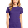 District Womens Perfect Weight Short Sleeve Crewneck T-Shirt - Purple - Closeout