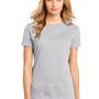 District Womens Perfect Weight Short Sleeve Crewneck T-Shirt - Silver Grey - Closeout