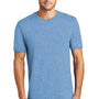 District Mens Perfect Weight Short Sleeve Crewneck T-Shirt - Clean Denim Blue - Closeout