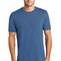 District Mens Perfect Weight Short Sleeve Crewneck T-Shirt - Maritime Blue - Closeout
