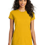 District Womens The Concert Short Sleeve Crewneck T-Shirt - Gold - Closeout