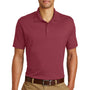 Eddie Bauer Mens Performance UPF 30+ Short Sleeve Polo Shirt - Red Rhubarb
