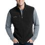 Eddie Bauer Mens Full Zip Fleece Vest - Black