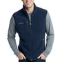 Eddie Bauer Mens Full Zip Fleece Vest - River Navy Blue