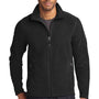 Eddie Bauer Mens Pill Resistant Microfleece Full Zip Jacket - Black