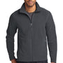Eddie Bauer Mens Pill Resistant Microfleece Full Zip Jacket - Steel Grey