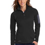 Eddie Bauer Womens Performance Fleece 1/4 Zip Sweatshirt w/ Pocket - Black