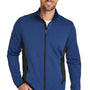 Eddie Bauer Mens Full Zip Fleece Jacket - Heather Blue