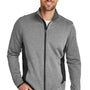 Eddie Bauer Mens Full Zip Fleece Jacket - Heather Grey