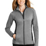 Eddie Bauer Womens Full Zip Fleece Jacket - Heather Grey