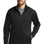Eddie Bauer Mens Trail Water Resistant Full Zip Jacket - Black
