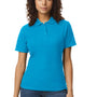 Gildan Womens Softstyle Pique Short Sleeve Polo Shirt - Sapphire Blue