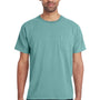 ComfortWash By Hanes Mens Short Sleeve Crewneck T-Shirt w/ Pocket - Spanish Moss Green