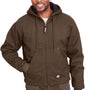 Berne Mens Highland Duck Full Zip Hooded Jacket - Bark Brown