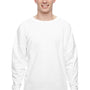 J America Mens Game Day Jersey Long Sleeve Crewneck T-Shirt - White