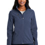 Port Authority Womens Welded Wind & Water Resistant Full Zip Jacket - Dress Navy Blue