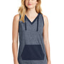 New Era Womens Heritage Hooded Tank Top - Navy Blue/Navy Blue Twist