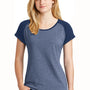New Era Womens Heritage Short Sleeve Crewneck T-Shirt - Royal Blue/Royal Blue Twist