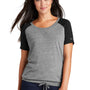 New Era Womens Performance Cinch Moisture Wicking Short Sleeve Wide Neck T-Shirt - Shadow Grey