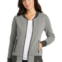 New Era Womens Sueded French Terry Full Zip Jacket - Light Graphite Grey Twist/Graphite Grey