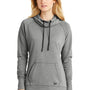New Era Womens Fleece Hooded Sweatshirt Hoodie w/ Pouch Pocket - Heather Shadow Grey