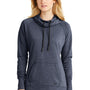 New Era Womens Fleece Hooded Sweatshirt Hoodie w/ Pouch Pocket - Heather Navy Blue