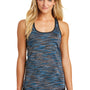 Ogio Womens Endurance Verge Jersey Moisture Wicking Tank Top - Electric Blue Space Dye