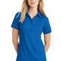 Ogio Womens Jewel Moisture Wicking Short Sleeve Polo Shirt - Electric Blue
