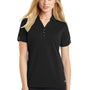 Ogio Womens Glam Moisture Wicking Short Sleeve Polo Shirt - Blacktop