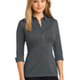 Ogio Womens Gauge Moisture Wicking 3/4 Sleeve Polo Shirt - Diesel Grey