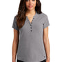 Ogio Womens Tread Moisture Wicking Short Sleeve Polo Shirt - Heather Grey