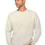 Lane Seven Mens Premium Crewneck Sweatshirt - Heather Oatmeal