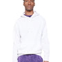 Lane Seven Mens Vintage Raglan Hooded Sweatshirt Hoodie w/ Pouch Pocket - Vintage White